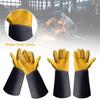 Wear-resistant Cowhide Welding Gloves Fire Protection Welder Work Gloves  Safety Protection