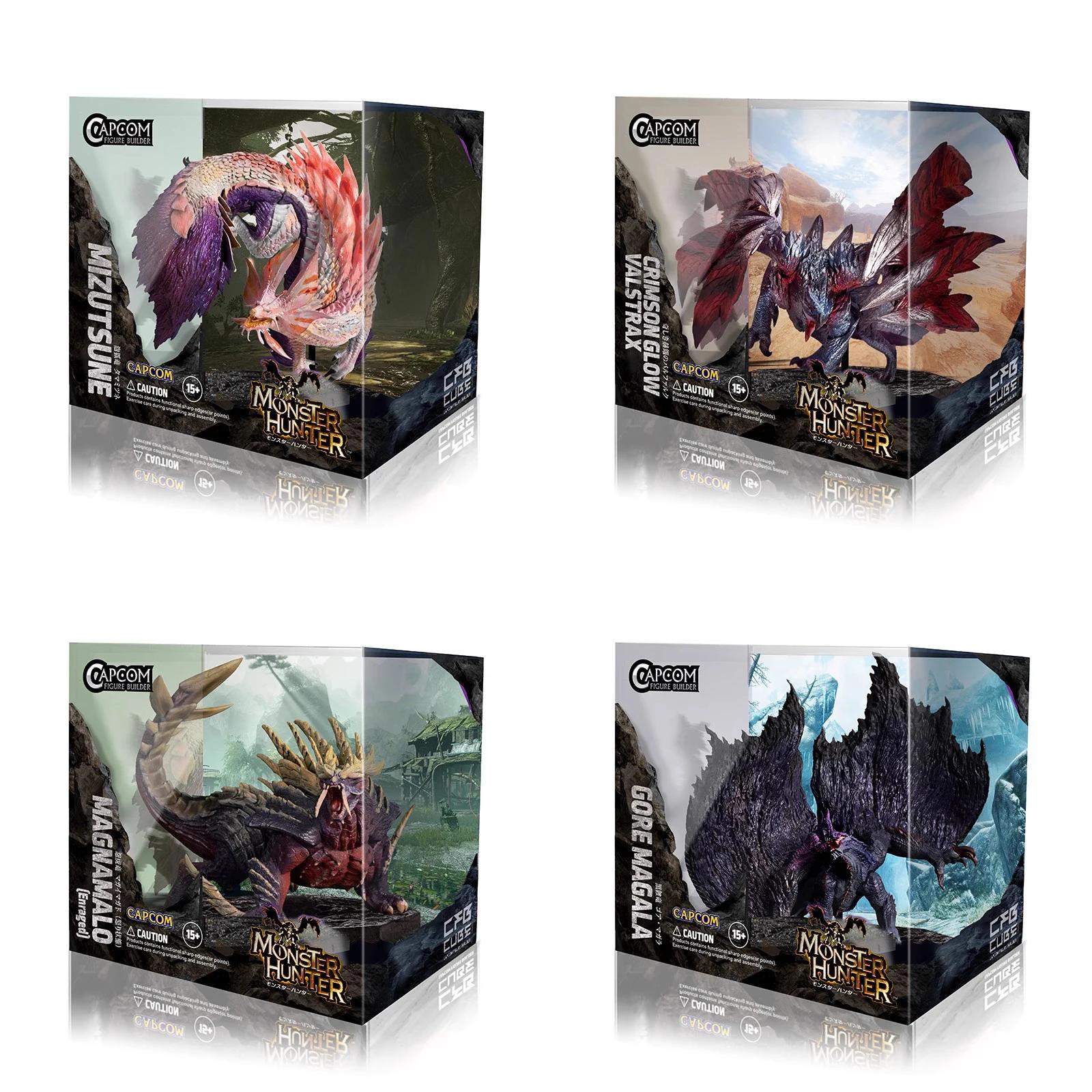 Monster Hunter CUBE Zinogre Amatsu Crimson Glow Valstrax Gore Magala MAGNAMALO Mizutsune Monster Dragon Figure Miniature Playthings