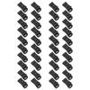 40Pcs Plastic Non Slip Clothespins Sock Laundry Clips with Hanging Hooks for Laundry Washing