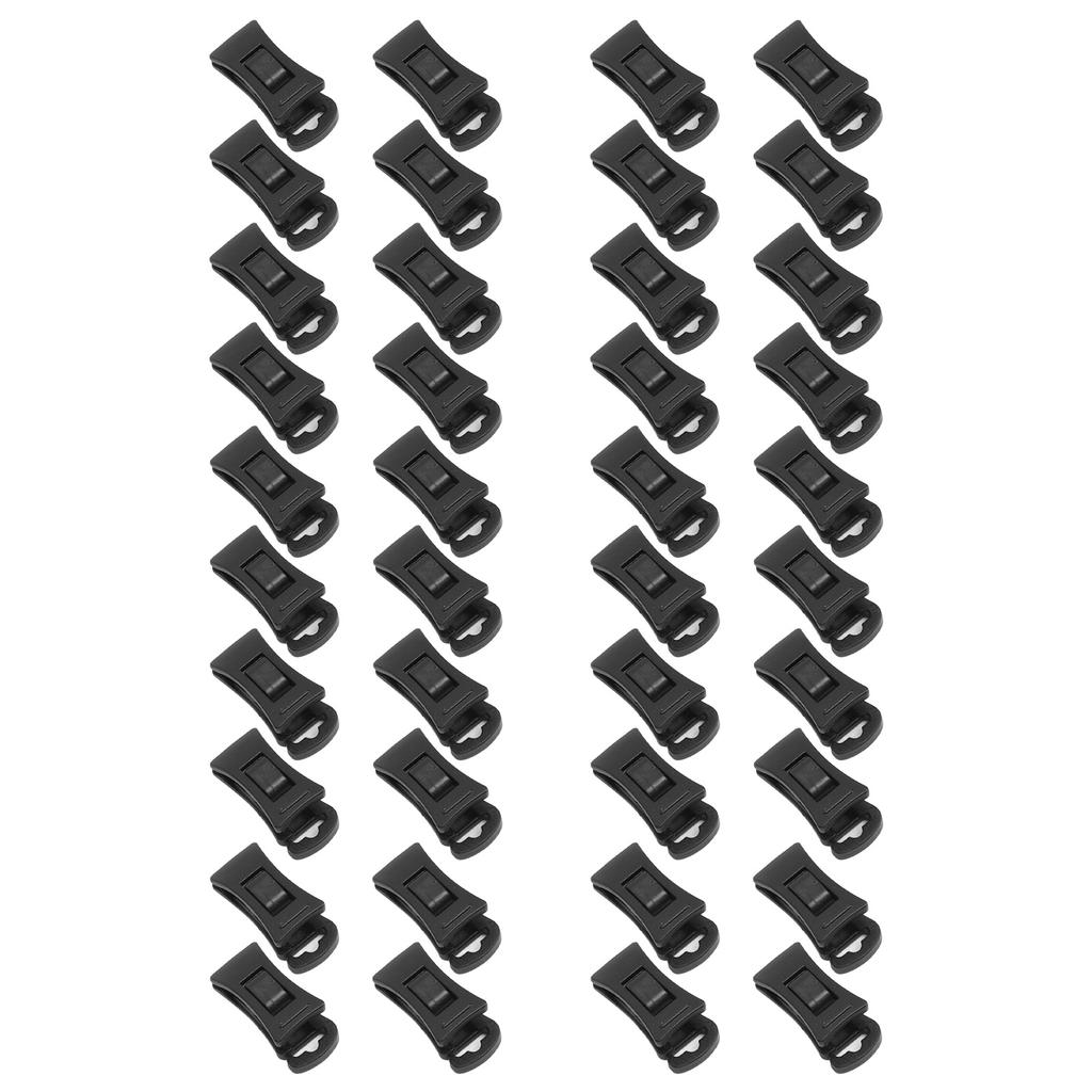 40Pcs Plastic Non Slip Clothespins Sock Laundry Clips with Hanging Hooks for Laundry Washing