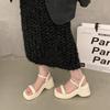 Designer Women's Summer Platform Wedge Heel Sandals Fashionable Outdoor Party Dress Footwear for Ladies