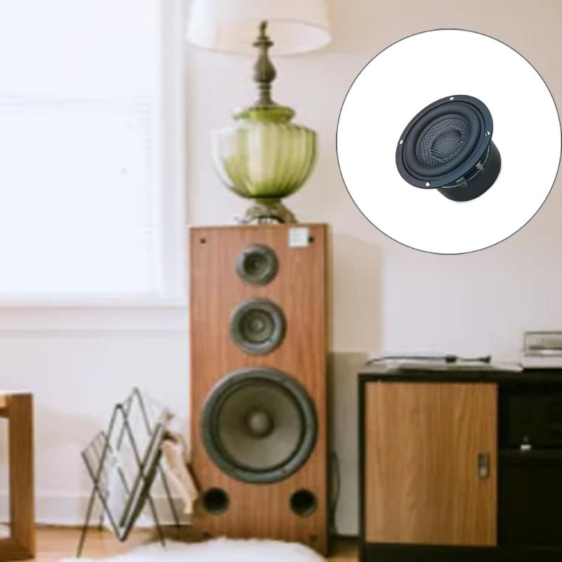 3inch Rubber Round Subwoofer Sound Speaker 6Ohm/8Ohm Low Frequency Speaker Super Bass Loudspeaker Replacement