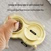 Shuoni Ceramic Pet Double Bowl Feeder with Spill-Proof Stand