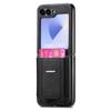 Retro Leather Bracket Wallet with Card Holder Phone Case for Samsung Galaxy Z Flip 6 5 4 3 Flip6 Flip5 Flip4 Protective Cover