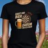 T-Shirt Women Funny Dart and Beer Saying Motif Cotton Size S To 3XLWill Open In a New Window or Tab