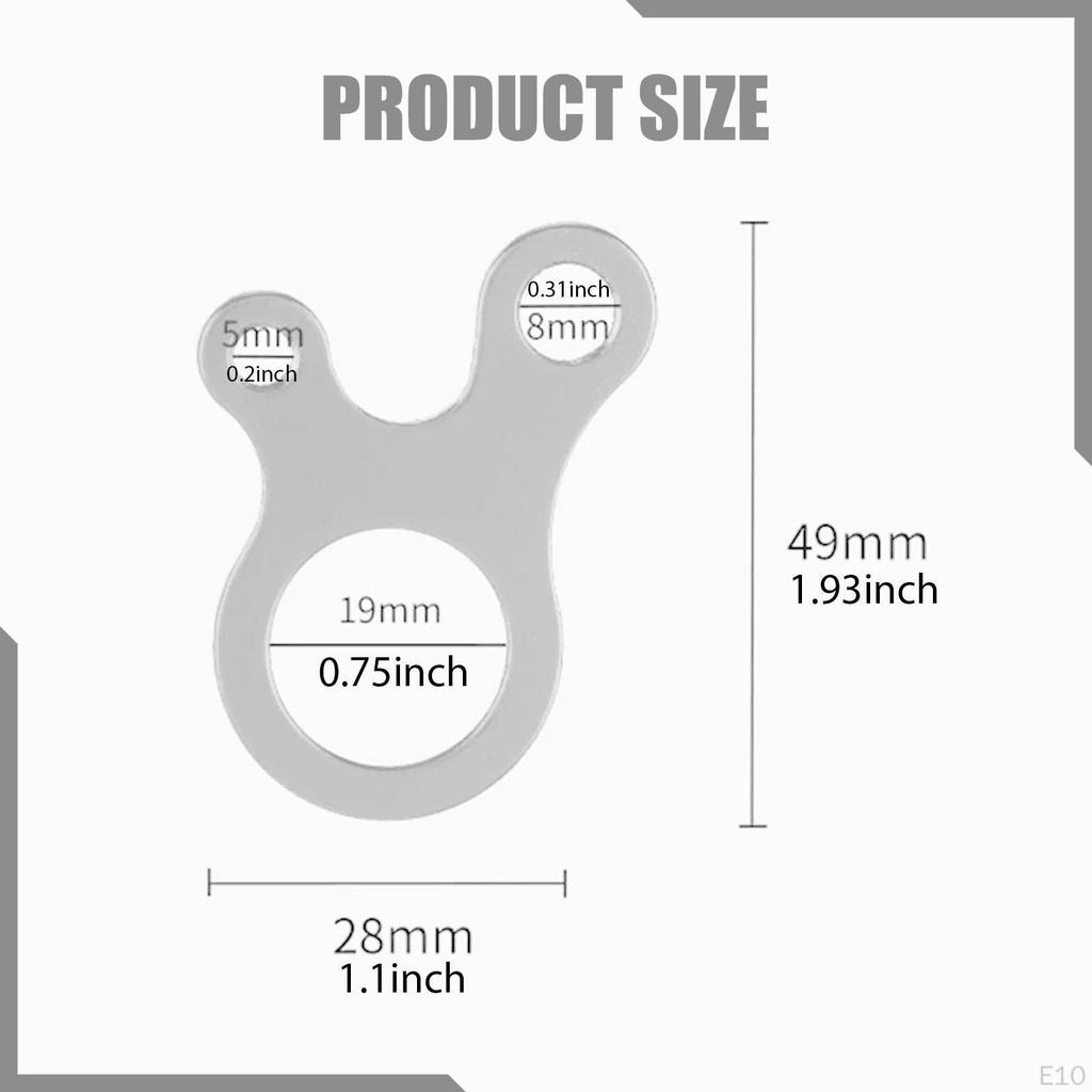 10Pc guyline Tensioners Tent Rope Tightener Hiking Wind Buckle Cord Adjusters for Utility RopeS