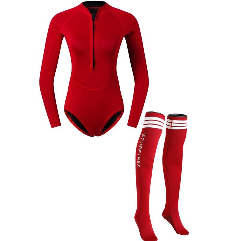 

Women s 2mm Macaron Long Sleeve One-Piece Wetsuit S