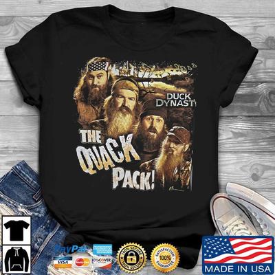 Duck Dynasty Shirt Mens  Quack Pack Black Unisex  Shirt B260
