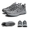 Breathable Mesh Hiking Sneakers Men's Thick-soled Outdoor Trekking Camping Shoes Male Elastic Climbing Shoes Wear-resistant