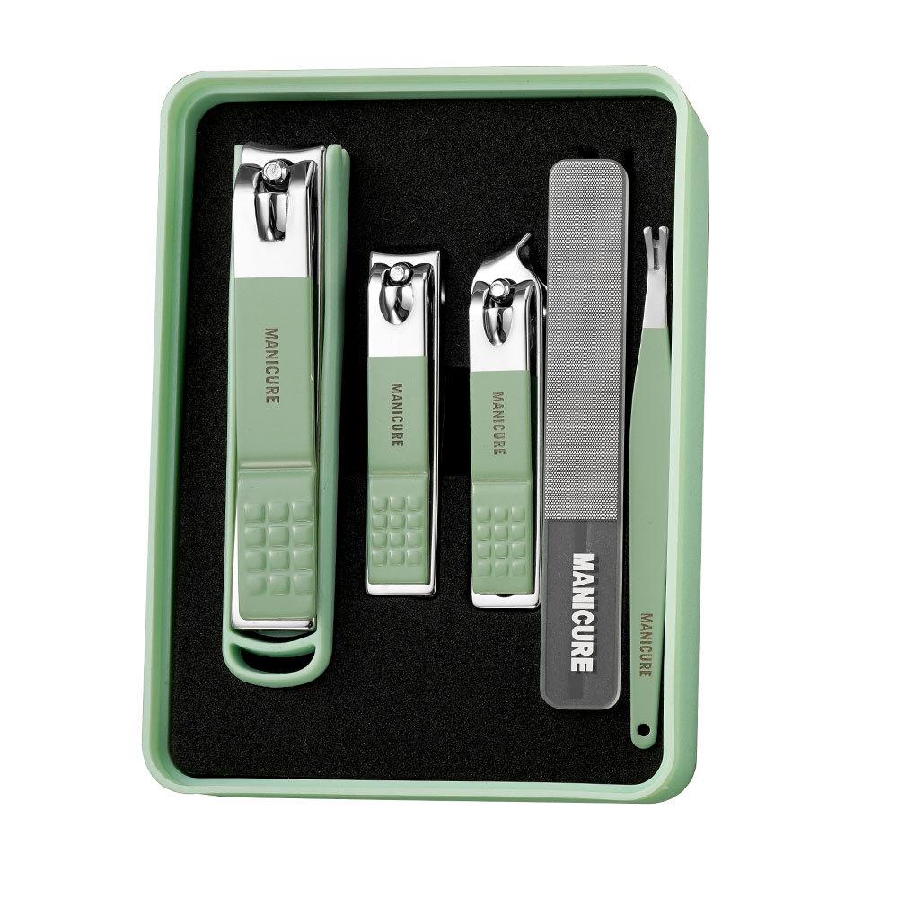 In Stock: Premium 5-Piece Nail Clippers & Files Set for Nail Art & Care with Gift Box