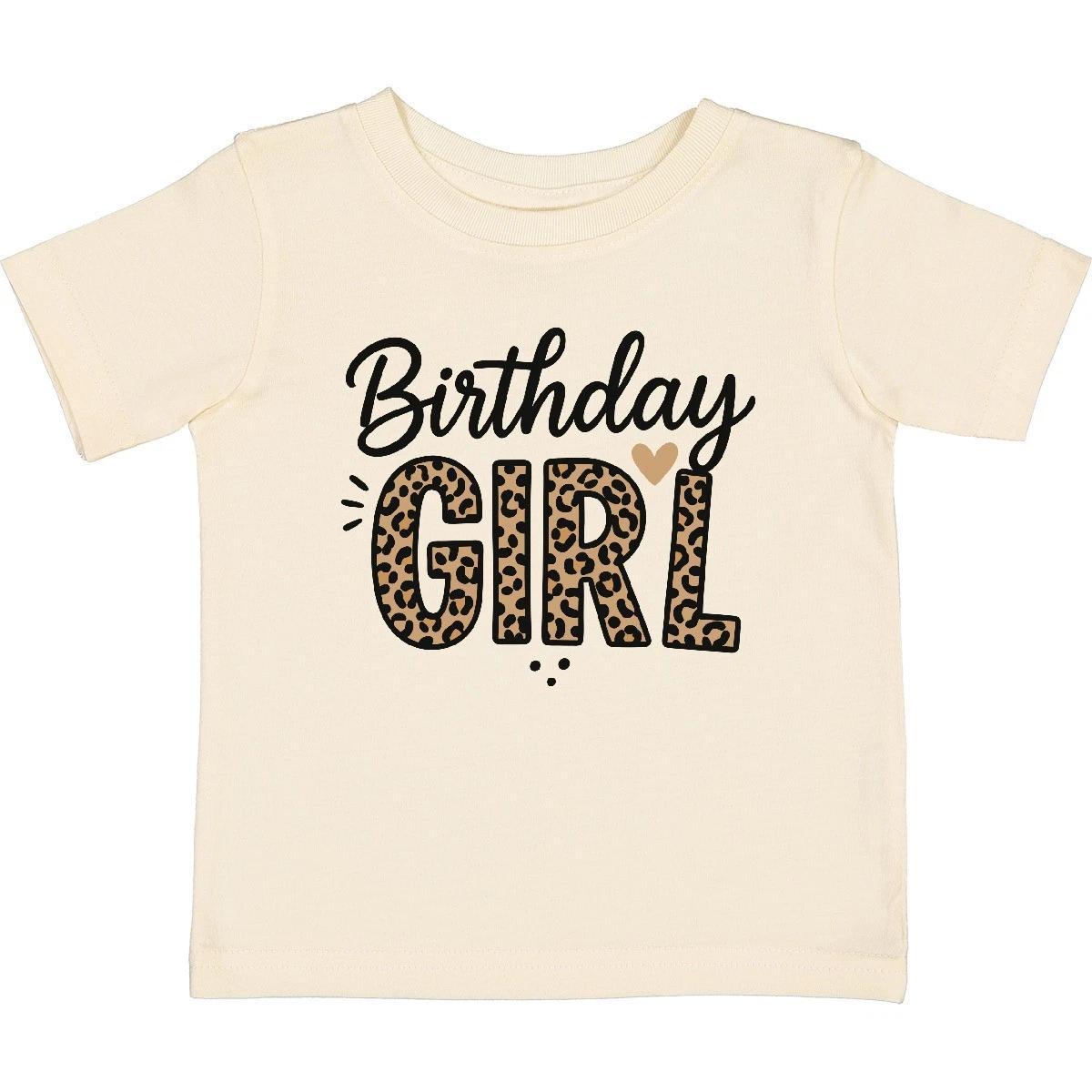 

Inktastic Leopard Print Birthday Girl Baby T-Shirt Party Heart Infant Tees 100
