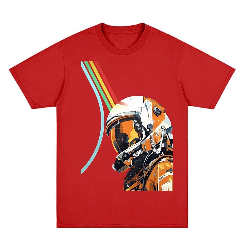 

Vintage Astronaut Illustration TShirt 2026 New Style Game Graphic Print 100 Cotton Crew Neck Soft HighQuality Comfortable S
