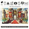 2D Ancient Stone Castle Backdrop Knights Themed Party Photography Background