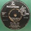7inch Record CILLA BLACK  Its For You R5162 Parlophone 1964 UK Pop Used