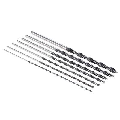 7pcsCelsiusset 300mm Extra- Brad Point High-carbon Steel Wood Drill Bit Set Three Point Woodworking Drill