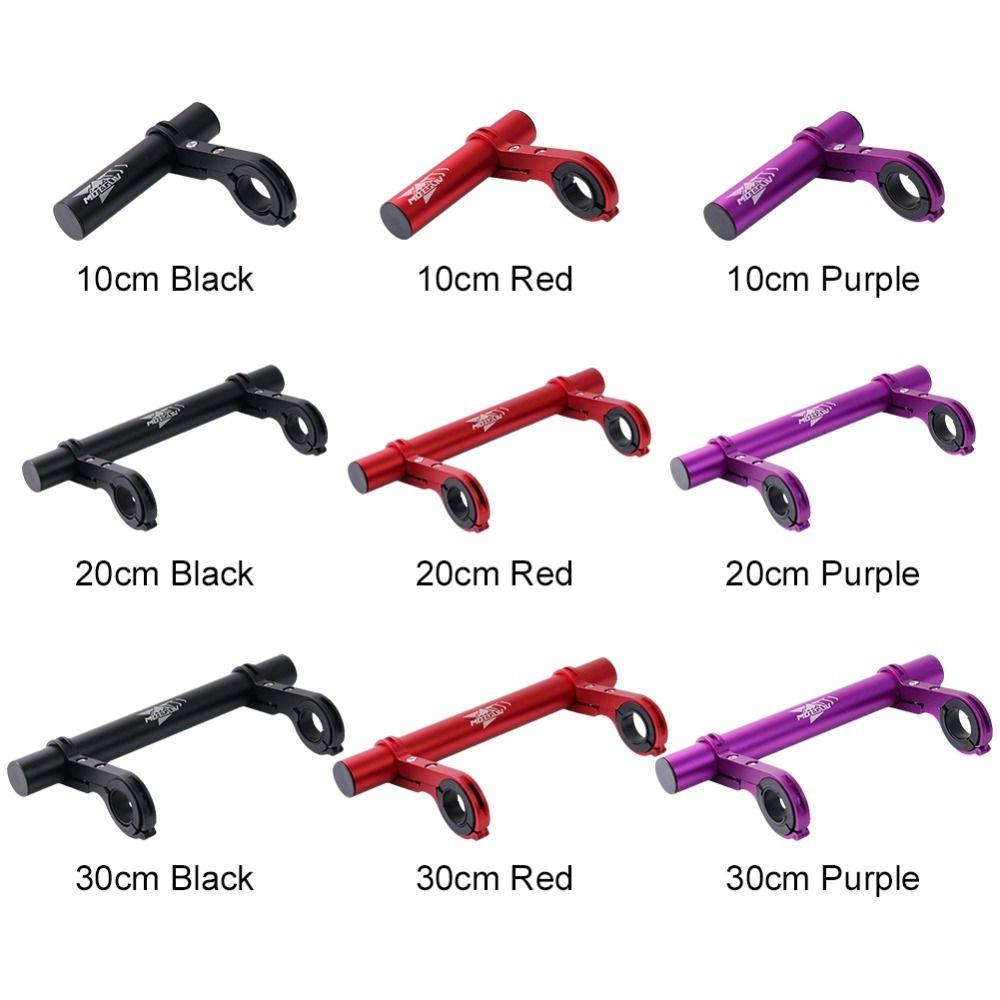 Aluminum Alloy Handlebar Extension Bracket 10/20/30cm Lamp Support Rack  Mountain Road Bike