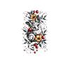 Skull Geisha Sweatproof Tattoo Sticker - Women's Small Full Arm Design