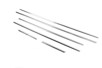 Lower Window Trim (6 Pcs, Stainless Steel) Carmos - Turkish Steel for BMW X5 E-70 2007-2013