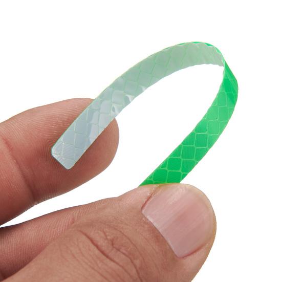 1 Blatt Warnaufkleber Helle Farbe Dekorativer Leuchtender Rechteckiger Warnaufkleber für das Radfahren