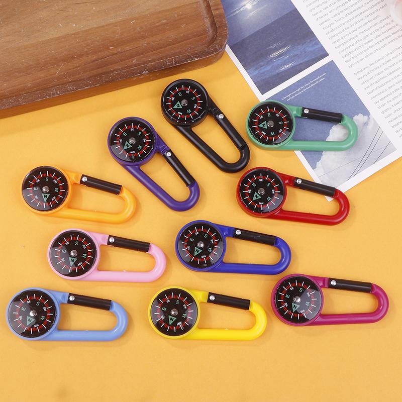 Εξωτερικό ABS Μίνι Πυξίδα Καραμπίνερ Κάμπινγκ Πολύχρωμο Κλειδοθήκη Γρήγορης Απελευθέρωσης Ορειβασία Πεζοπορία Πόρπη Σακιδίου Με Πυξίδα