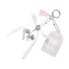 Lightweight Heart Keychain Beaded Keyring Ornament With DIY Bead Design For Students And Office Professionals