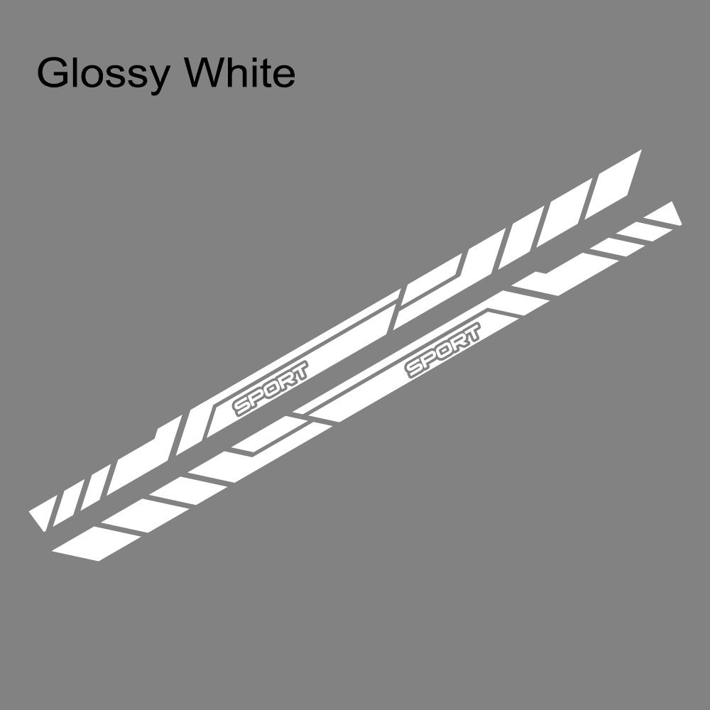 For Mitsubishi ECLIPSE CROSS Car Door Side Skirt Sticker PVC Racing Sport Stripes Vinyl Decal Auto Body Decoration Accessories