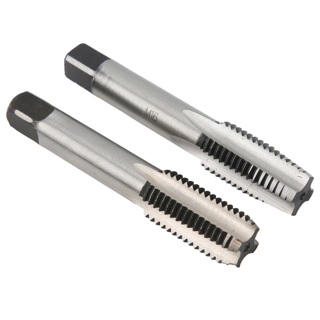 Metric M16 Hand Screw Tap Drill Bit Straight Flute Carbon Steel Thread for Wood Plastic