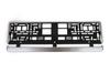 Brushed Silver License Plate Frame AMIO-01646