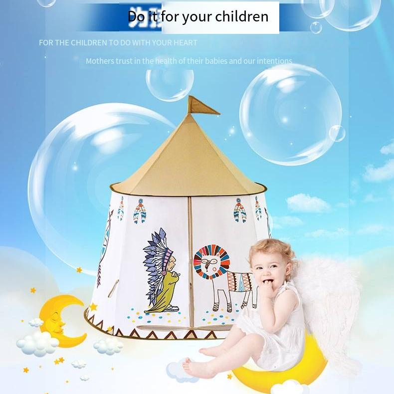 Children's Indoor Tent Indian Yurt Baby Toy Kindergarten Game House