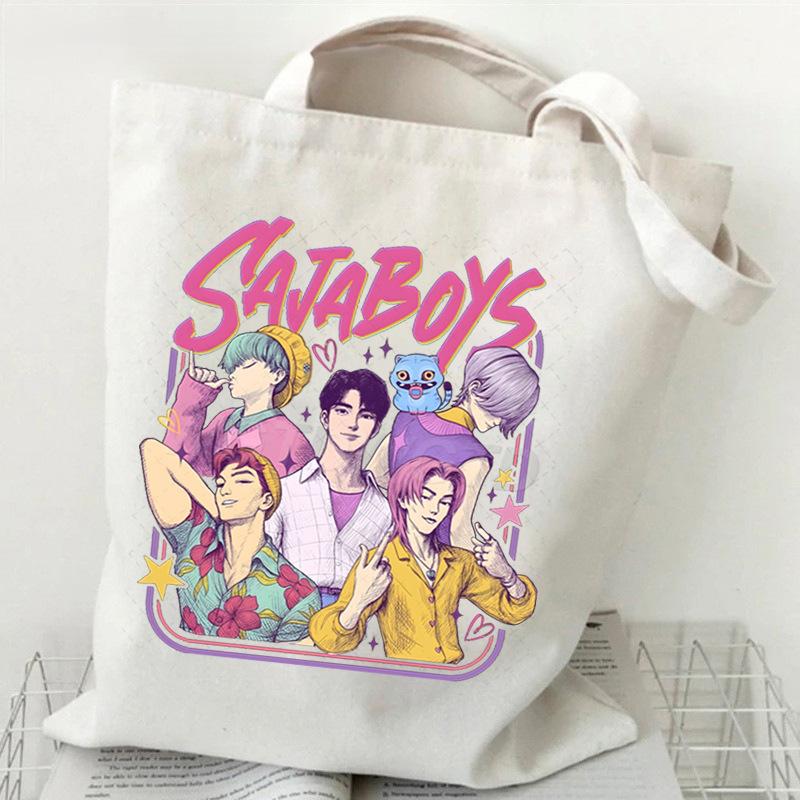 Witch Hunters Peripheral Printing Fashion Shoulder Bag Women's Large Capacity Student Portable Tote Bag Canvas Bag