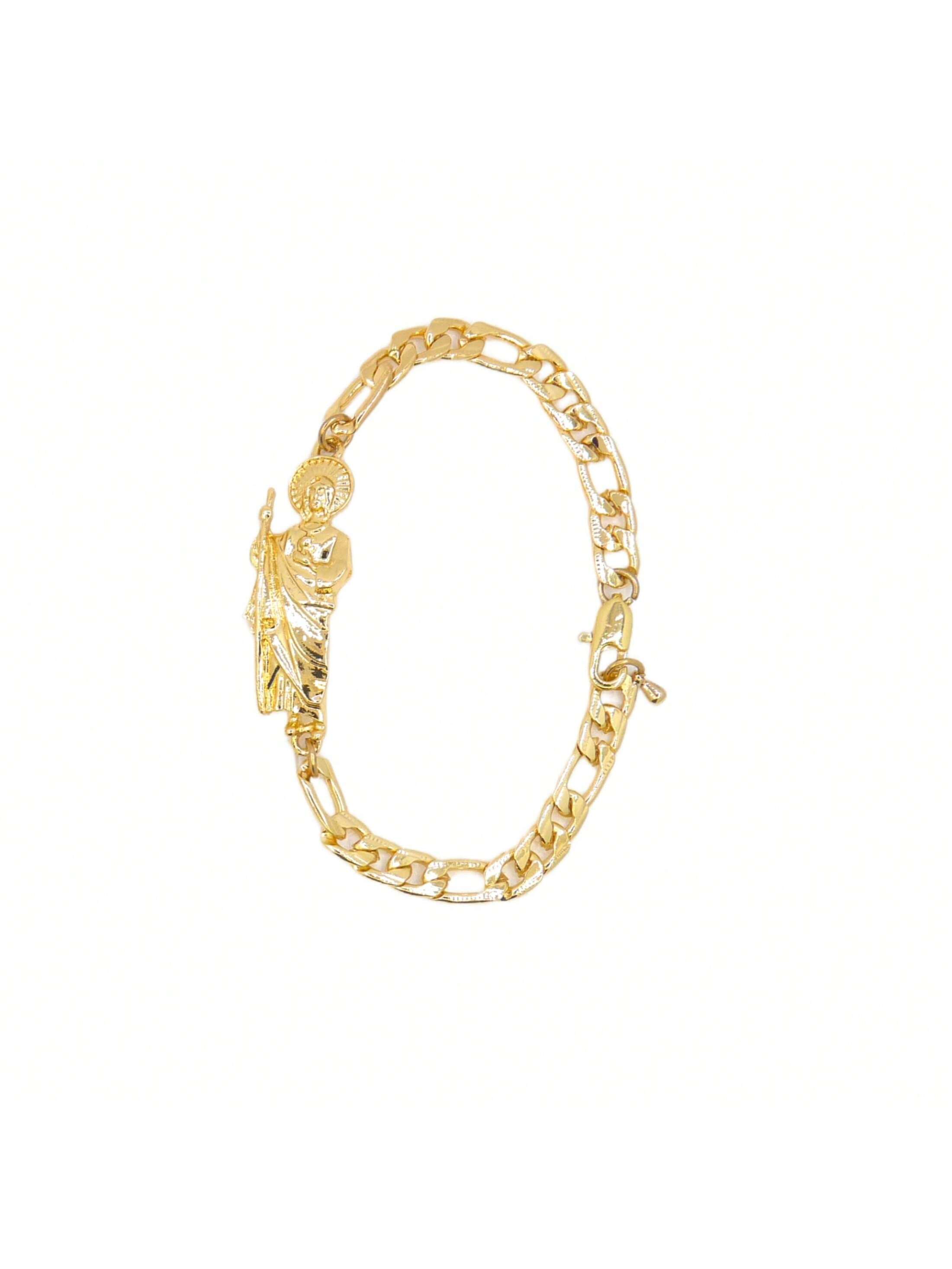 

Simple World Figaro Chain St. Jude Men s and Women s Bracelets are perfect for gift giving and everyday wear. 21cm
