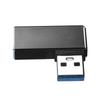 Portable USB Expansion Adapter USB 3.0 Right Angle Male To Female Converter Fast Data Transfer Rates Up To 5Gbps Black