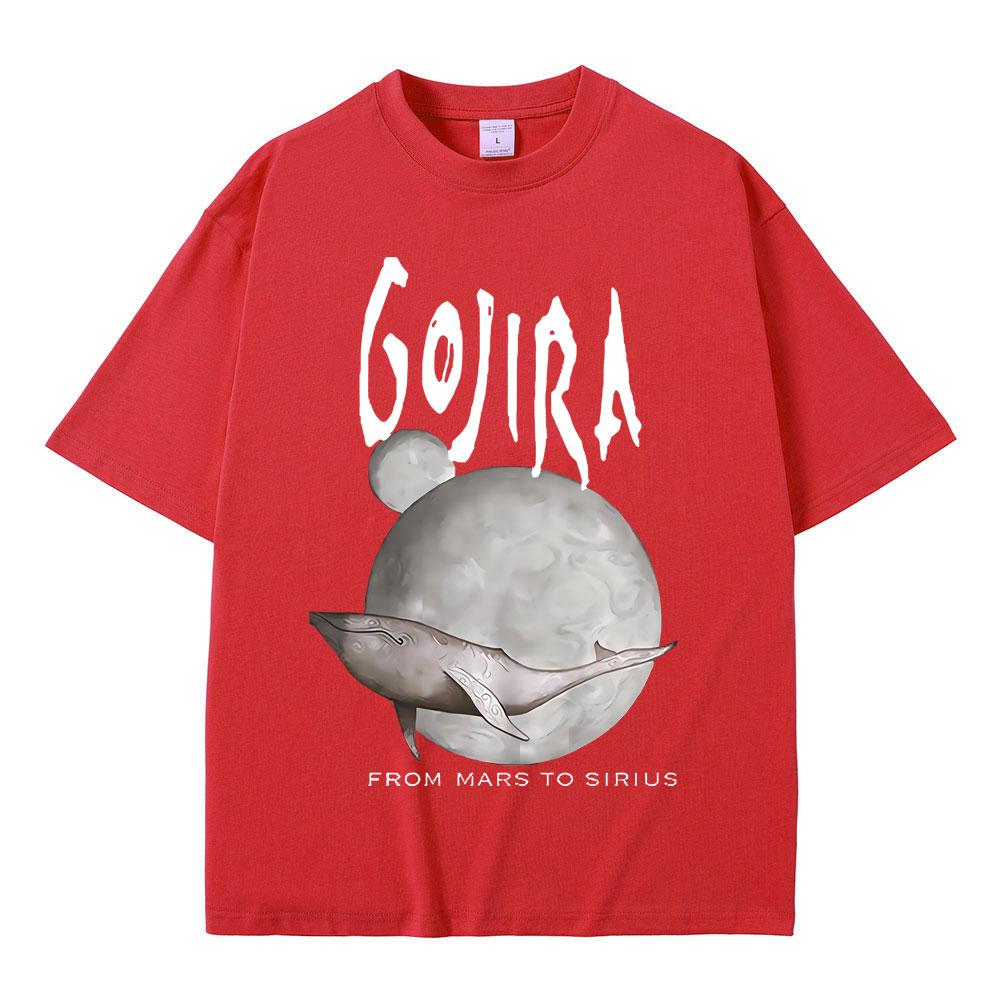 

Французький метал-гурт Gojira Від Марса до Сіріуса Літаючі кити Музичний альбом Графічна футболка Чоловіча Жіноча Вінтажні Готичні Рок Футболки 4XL
