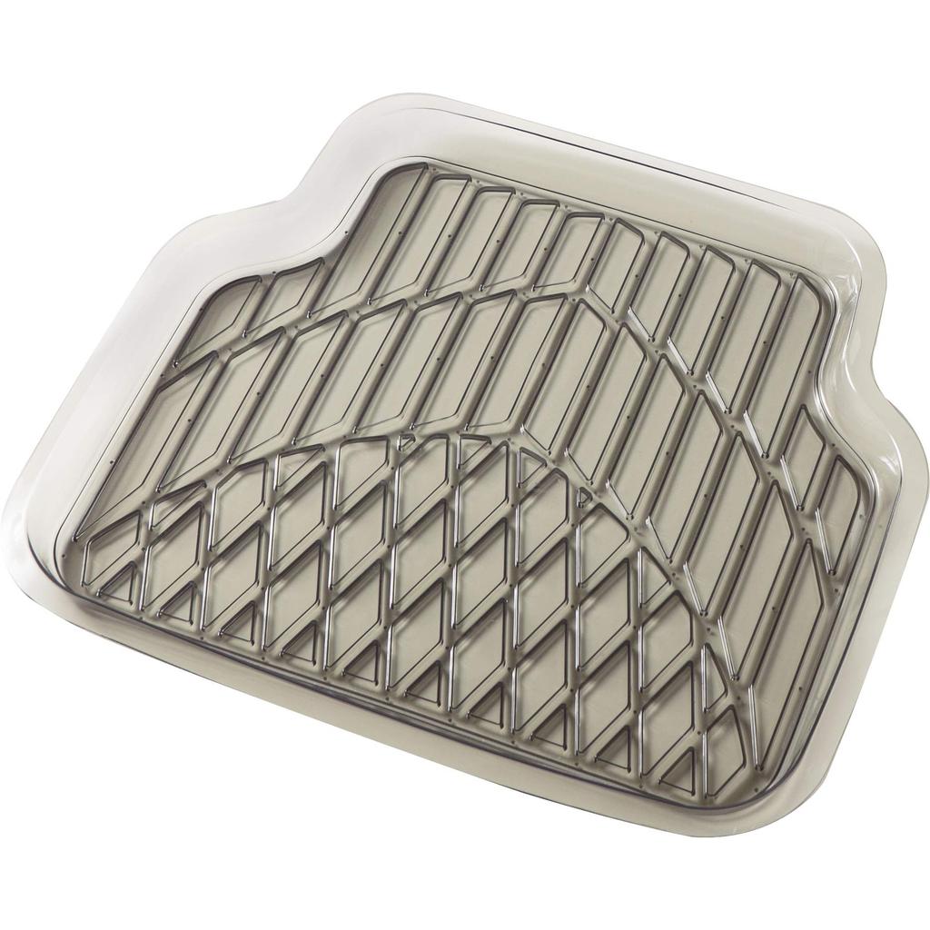 BONFORM 3D Grantz Car Set of 4 Front 2 Rear for Cars Mats, (2 Seats, Seats), Smoke, 6395-07SM, Light/Standard