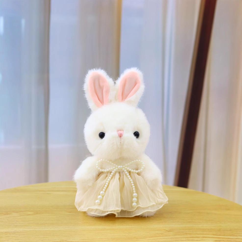 Tulle Skirt Wear Rabbit Plush Toy Cartoon Stuffed Animal Doll Kids Birthday Gift