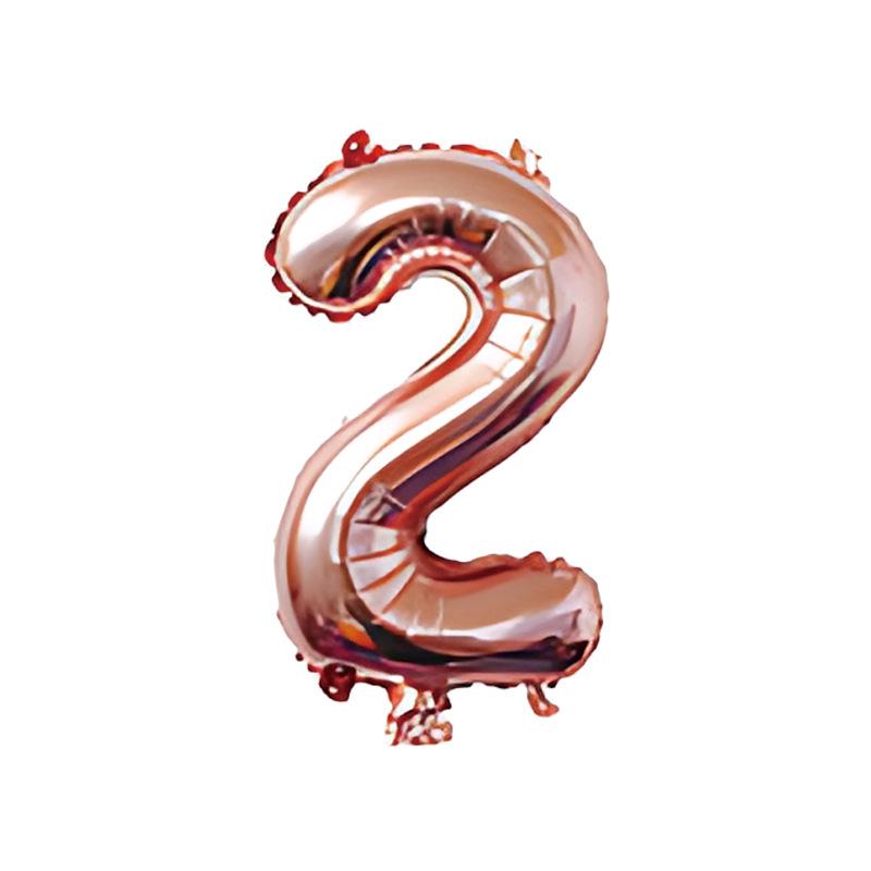 32-Inch Body Shaping Numeric Balloons - Gold & Silver, Floating Birthday & Celebration Decor