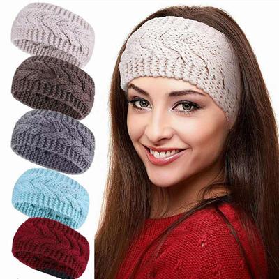Fasce invernali larghe da donna in maglia, turbante caldo, scaldorecchie spesso e voluminoso, morbide ed elastiche, fasce per capelli all'uncinetto, bandane, accessori per capelli