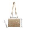 Casual Pure Color Shoulder Bag Woven Multi-Functional Chain Bag Handbag Women Girls