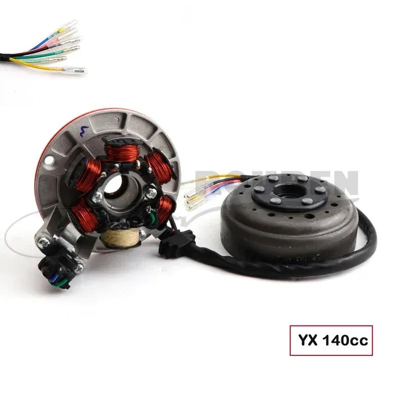 Motorcycle Ignition Magneto Stator Flywheel With Light For YINXIANG YX 140cc 1P56FMJ W063 Engine BSE SDG SSR 1P56FMJ W063 Quad