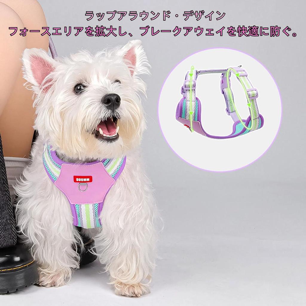 DICOCO Dog Harness for Small Go Through the Reduces Adjustable Come Easy to Put On and Take For Walking Easy to Put On and Take Easy to Perfect for