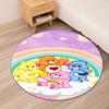 Bear Printed Round Rug Carpet Chair Rug Area Rug Entryway Doormats,for Office Chair Living Room Bedroom Kitchen Room.