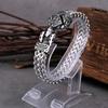 Pulseira Vintage Viking Cabeça de Corvo Aço Inoxidável Masculina Correntes Multicamadas Pulseira Criativa Punk Hip Hop Biker Rock Bracelete Presente