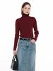 GENERALIDEA Ribbed Turtleneck Pullover [Burgundy] / Wbd4L05547