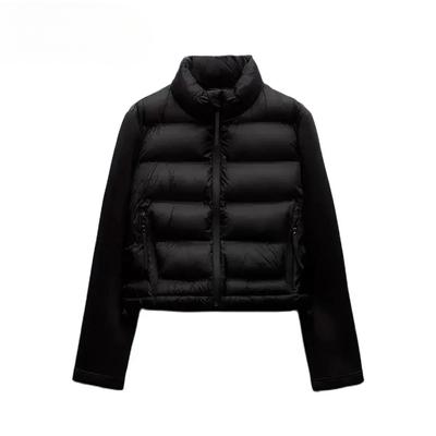 Φθινοπωρινά Γυναικεία Ρούχα Επαγγελματικά Ευέλικτα Όρθιος Γιακάς Στενή Ραφή Κοντό Βαμβακερό Μπουφάν για Γυναίκες