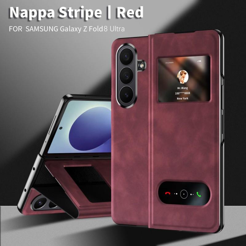 Z Fold 8 Ultra Leather Case Business Full Body Shockproof Protective Cover Foldable Phones