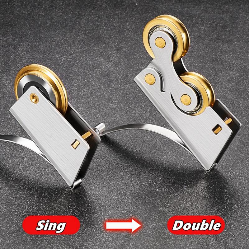 2 Stück Schiebetür Rollen Schrank Schiebetür Bodenrollen Lager Küche Badezimmer Türschienen Glattgleitende Rollen