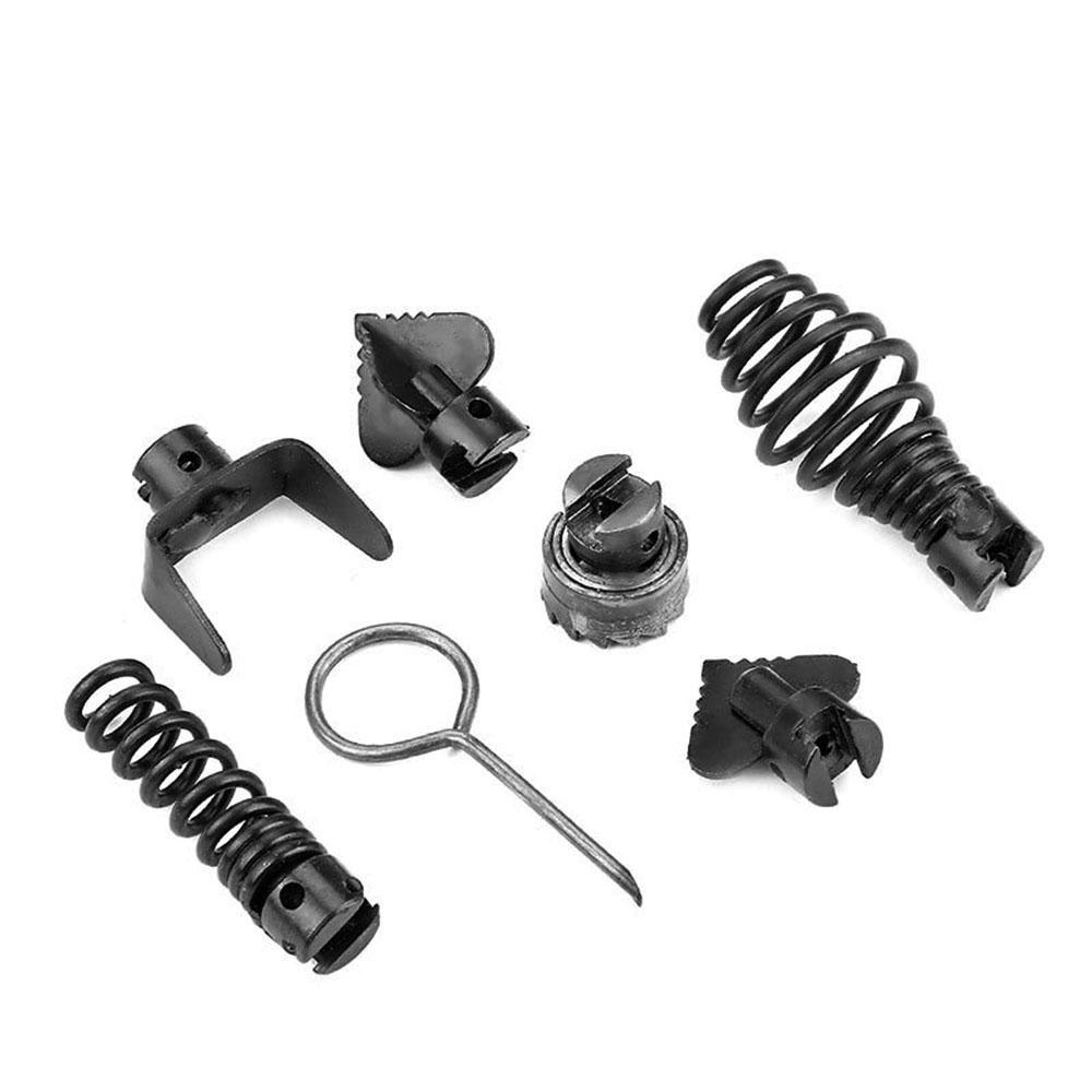 7Pcs 16mm Manganese Steel Drain Cleaner Machine Combination Cutter Head Set for Pipeline Dredging Machine