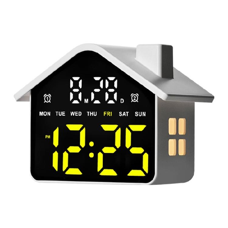 

Alarm Clocks for Bedroom Digital Desk Clock for Bedside Nightstand Digital Alarm Clock with Day of Week Duals Alarm Clock белый