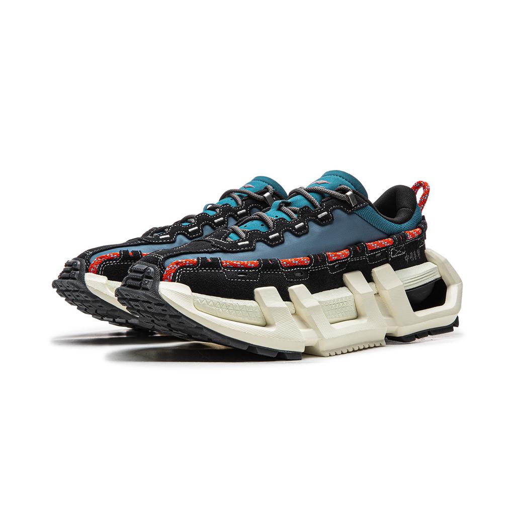 Li Ning Pangu 2.0 Modne Wszechstronne Odporne na Ścieranie Amortyzujące Niskie Codzienne Buty Unisex Sneaker AZGV131-2