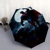 1pc Superman Moonlight Automatic Folding Umbrella - Compact 8-Rib Design, Durable Plastic & Iron1192L